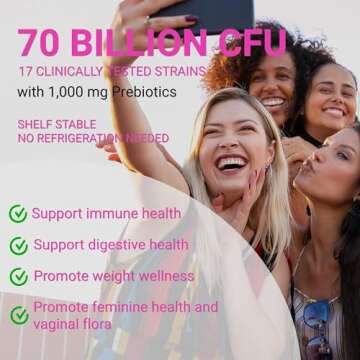 UpNourish Prebiotics, Probiotics and Caviar Collagen for Women's Digestive & Weight Wellness, Skin R...