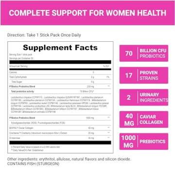 UpNourish Women's Probiotic & Caviar Collagen Support