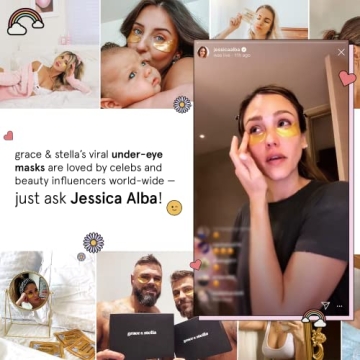 Grace & Stella Vegan Under Eye Masks for Dark Circles