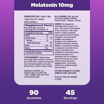 Natrol Melatonin Gummies for Better Sleep, 90 Count