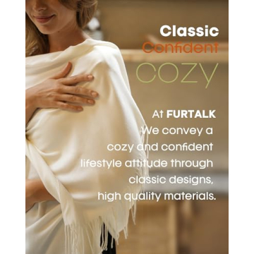 FURTALK Winter Scarf Women Cashmere Feel Shawl Wrap