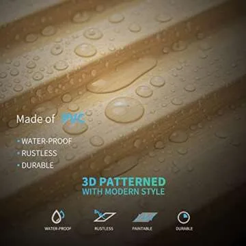 Art3d Slat Wall Panel - 3D Fluted Textured Design 12-Tiles