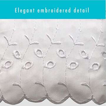 Fresh Ideas White Ruffled Pillow Shams, 2-Pack, Standard Size