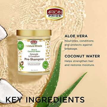 African Pride Moisture Miracle Pre-Shampoo for Curls 18 Oz