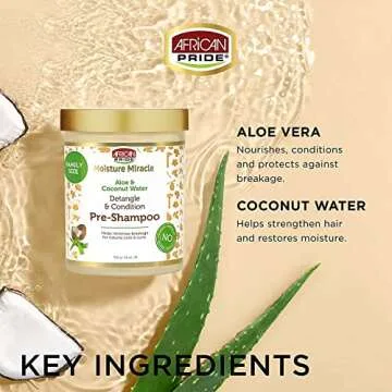 African Pride Moisture Miracle Pre-Shampoo for Curls 18 Oz