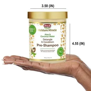 African Pride Moisture Miracle Pre-Shampoo for Curls 18 Oz