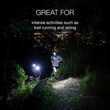 PETZL, Swift RL Rechargeable Headlamp with 900 Lumens & Automatic Brightness Adjustment, Black