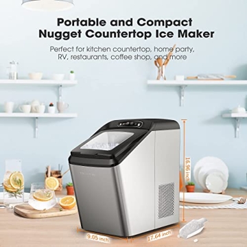Buy Crownful Nugget Ice Maker – Quick, Portable and Portable Ice Machine