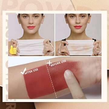 SACE LADY Face Powder Waterproof Sets Makeup, Controls Shine, Smooth Fine Lines for Flawless Lightwe...