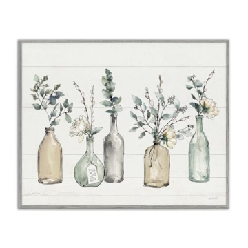Stupell Industries Farm Bottles & Plants Wall Art by Anne Tavoletti