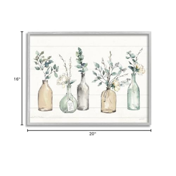 Farmhouse Bottles and Plants Wall Art, 16x20