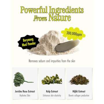 BRMUD Relief Mud Mask - Cardi B Mask - Body Mud Hydrating & Moisturizing Deep Pore Cleanser Face & Body Mask w/ 91.8% Nature-Derived Ingredients - K Beauty Oil Control Wash Off Body Mud (3.71 fl oz)