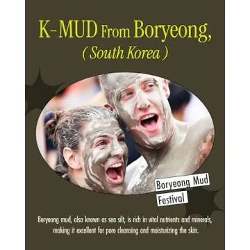 BRMUD Relief Mud Mask - Cardi B Mask - Body Mud Hydrating & Moisturizing Deep Pore Cleanser Face & Body Mask w/ 91.8% Nature-Derived Ingredients - K Beauty Oil Control Wash Off Body Mud (3.71 fl oz)