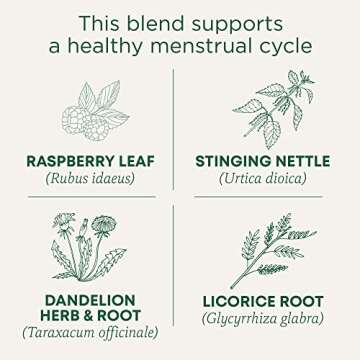 Traditional Medicinals Tea, Organic Healthy Cycle - 16 Bags to Support Women’s Wellness