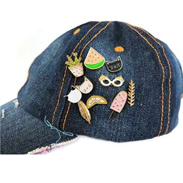 MeliMe Cute Cartoon Brooch Pins Enamel Brooches Lapel Pins Badge for Women Clothes Backpack Bag Decorative (brooches pins 10)