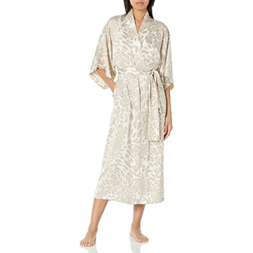 Natori Women's Luxe Leopard Robe: Comfort with Style