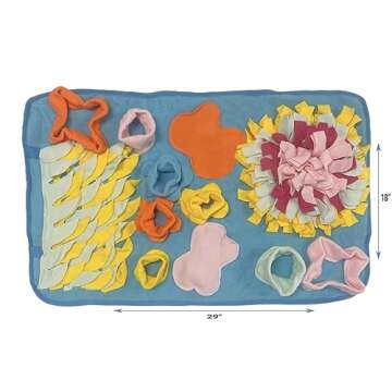 Interactive Snuffle Mat for Mental Stimulation and Enrichment for Dogs Pigs Rabbits Cats and Other P...
