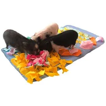 Interactive Snuffle Mat for Mental Stimulation and Enrichment for Dogs Pigs Rabbits Cats and Other Pets