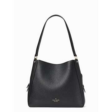 Kate Spade Leila Medium Triple Compartment Shoulder (Black)