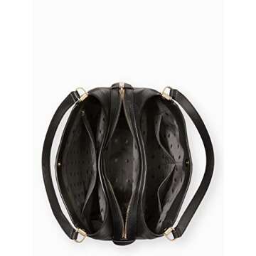 Kate Spade Leila Medium Triple Compartment Shoulder (Black)