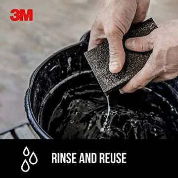 3M Drywall Sanding Sponge, Fine/Medium Grits, Dual Grit Block, Medium Grit to Remove, Fine Grit to Smooth, Ideal for Sanding and Smoothing of Joint Compounds, 2-5/8 in x 3-3/4 in (9095DC-NA)