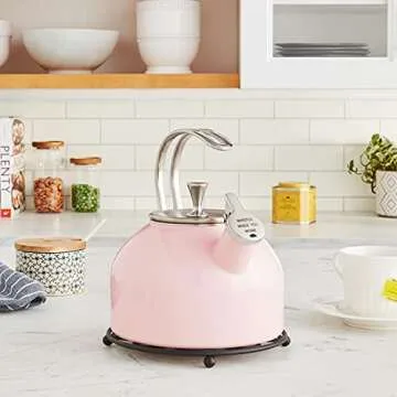Kate Spade New York Blush Tea Kettle - Stylish and Durable