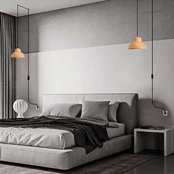 AryaLight 15ft Pendant Light Cord with On/Off Switch