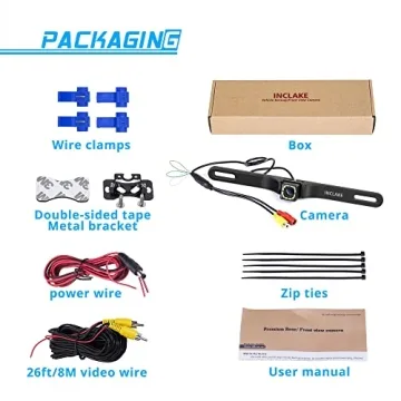 INCLAKE Backup Camera with Night Vision & Wide Angle