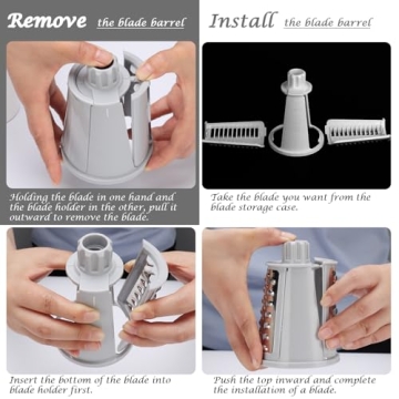 Multifunctional Ourokhome Cheese Grater for Easy Meal Prep