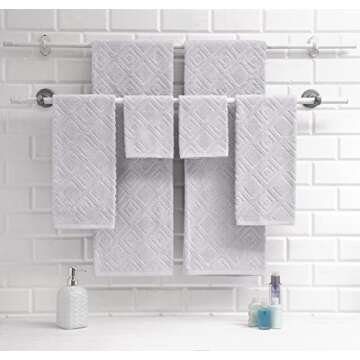 Nine West - Luxury 6 Piece Towel Set, 100% Turkish Cotton, Quick Drying, Highly Absorbent & Comfy, I...