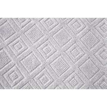 Nine West - Luxury 6 Piece Towel Set, 100% Turkish Cotton, Quick Drying, Highly Absorbent & Comfy, Includes 2 Bath Towels, 2 Hand Towels & 2 Washcloths | (Light Grey)