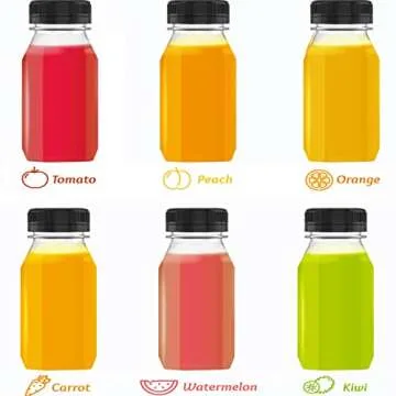 Hulless 6oz Juice Bottles - 5 Pcs Safe Drink Containers