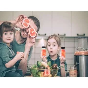 Hulless 6oz Juice Bottles - 5 Pcs Safe Drink Containers