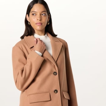 The Drop Women's Liam Loose Overcoat for Effortless Style