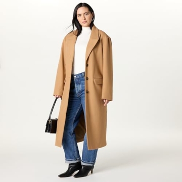 The Drop Women's Liam Loose Overcoat for Effortless Style