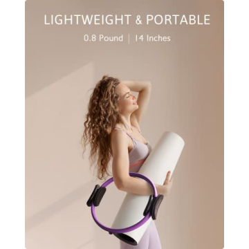 LIONSCOOL Pilates Ring Set for Home Workouts