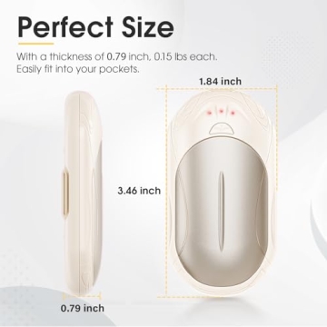 Rechargeable AI Hand Warmers 2 Pack 20Hrs Heat Outdoors