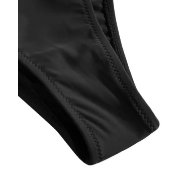 VOLAFA Women's Triangle Bikini Set Textured Frilled Smocked Ruched Push Up Swimsuit Two Piece Bathing Suit