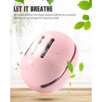 FERYES 2 PCS Makeup Sponge Holder – Shatterproof Eco-Friendly Silicone Beauty Make Up Blender Case for Travel - Pink