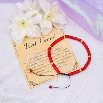 BONNY BOXX Elegant Handcrafted Red Coral Bracelet for All
