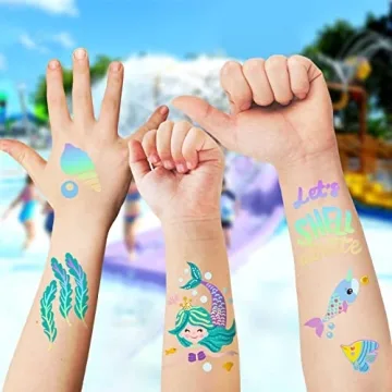Mermaid Temporary Tattoos for Kids – 85+ Glitter Designs