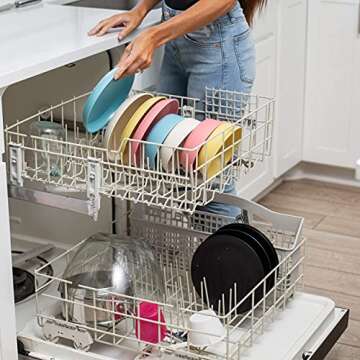 Grow Forward Kids Bamboo Bowl & Plate Set - Eco Friendly Dinnerware