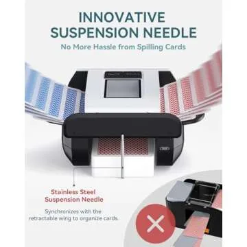 KPAW Automatic Card Shuffler for Effortless Game Nights