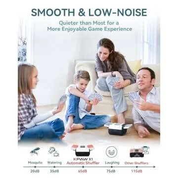 KPAW Automatic Card Shuffler for Effortless Game Nights