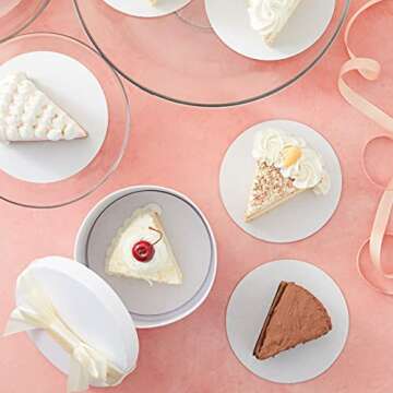 Juvale Round 6 Inch Cake Boards - Disposable Cake Platter Board Base Tray - 12 Round Cardboard Circl...