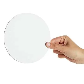 Juvale Round 6 Inch Cake Boards - Disposable Cake Platter Board Base Tray - 12 Round Cardboard Circles - Bakery Supplies