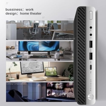 HP EliteDesk 800 G3 Mini Desktop - Intel i5, 16GB RAM, 256GB SSD