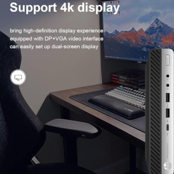 HP EliteDesk 800 G3 Mini Desktop - Intel i5, 16GB RAM, 256GB SSD