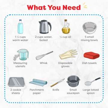 Baketivity Rainbow Bagel Kids Baking Kit - Baking Kits for Kids with Premeasured Ingredients, Step-By-Step Instructions, Video Guide, and STEM Lessons - Kids Cooking Kit for Ages 6-12+