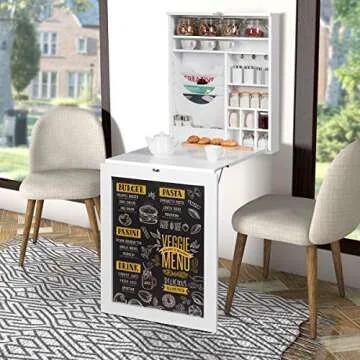 Tangkula Wall Mounted Table – Stylish Foldable Desk